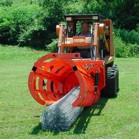 chain link fence skid steer attachments|skid steer chain attachments.